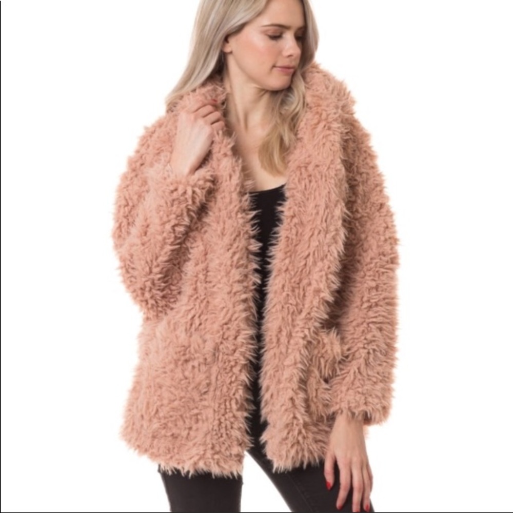 Shaggy Fuzzy Teddy Coat
